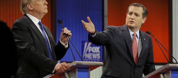 ABD'de Cumhuriyetçi başkan aday adayları Donald Trump ve Ted Cruz - Sputnik Türkiye