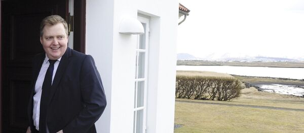 İzlanda'nın istifa eden Başbakanı Sigmundur David Gunnlaugsson - Sputnik Türkiye