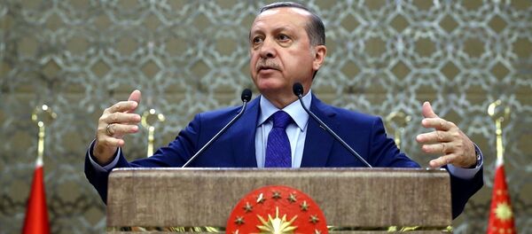 Cumhurbaşkanı Recep Tayyip Erdoğan, Cumhurbaşkanlığı Külliyesi'nde düzenlenen Muhtarlar Toplantısına katılarak konuşma yaptı. Cumhurbaşkanı Recep Tayyip Erdoğan, Cumhurbaşkanlığı Külliyesi'nde düzenlenen Muhtarlar Toplantısına katılarak konuşma yaptı. - Sputnik Türkiye