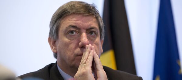 Belgium's Interior Minister Jan Jambon pauses before speaking during a media conference at the Prime Minister's office in Brussels, Saturday, Nov. 21, 2015 - Sputnik Türkiye