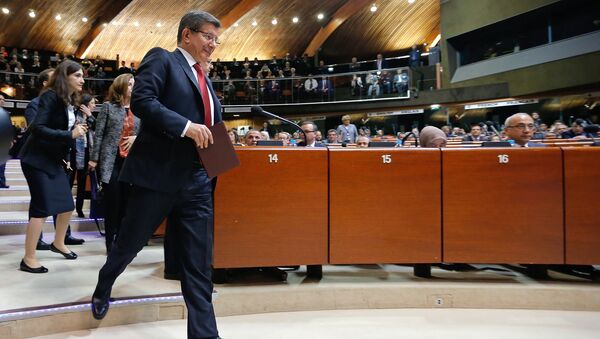 Ahmet Davutoğlu - Avrupa Konseyi Parlamenter Asamblesi - Sputnik Türkiye