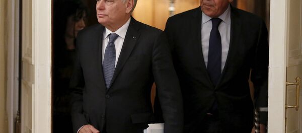 Rusya Dışişleri Bakanı Sergey Lavrov ve Fransa Dışişleri Bakanı Jean-Marc Ayrault - Sputnik Türkiye