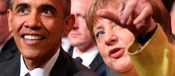 ABD Başkanı Barack Obama- Almanya Başbakanı Angela Merkel - Sputnik Türkiye