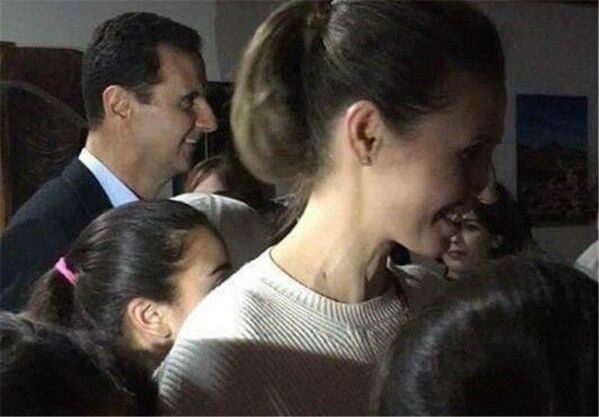 Suriye Devlet Başkanı Beşar Esad ile eşi Esma - Sputnik Türkiye