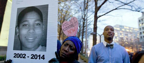 Tamir Rice'ın ölümünün ardından ABD'de birçok kentte protestolar düzenlendi. - Sputnik Türkiye