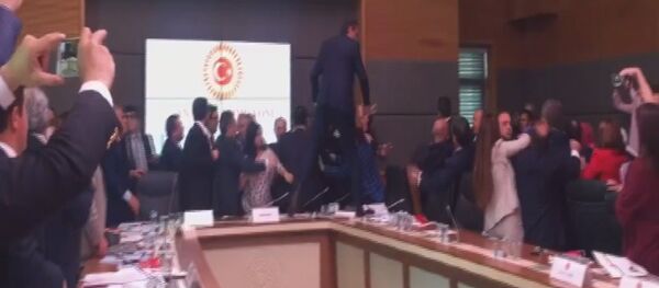 Anayasa Komisyonu'nda AK Parti ve HDP milletvekilleri arasında kavga çıktı. - Sputnik Türkiye