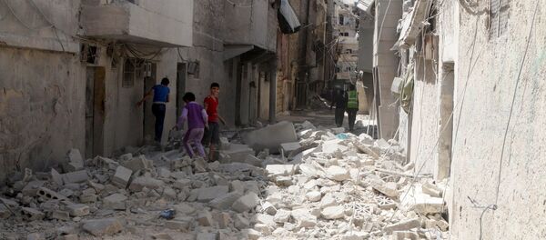 Halep'teki El Maysar mahallesi. - Sputnik Türkiye