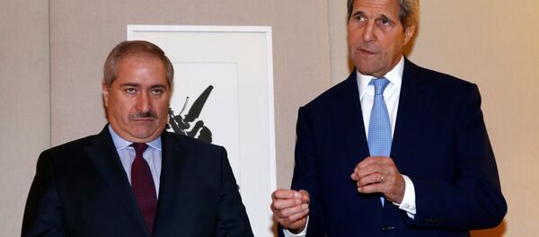 Ürdün Dışişleri Bakanı Nasır Cudeh -ABD Dışişleri Bakanı John Kerry - Sputnik Türkiye