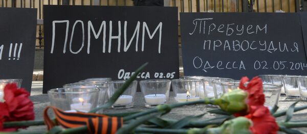 Moscow commemorates those killed in Odessa Trade Unions' House fire - Sputnik Türkiye