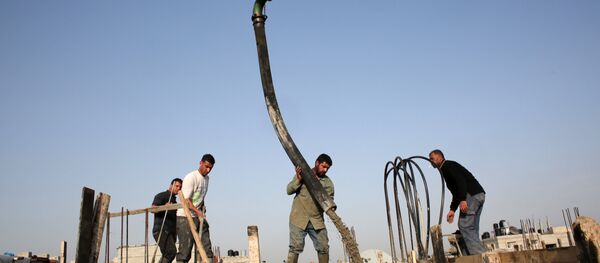 Gazze'de inşaat çalışmaları - Sputnik Türkiye