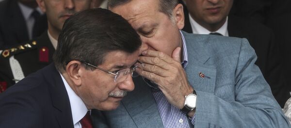 Recep Tayyip Erdoğan - Ahmet Davutoğlu - Sputnik Türkiye