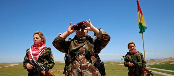 IŞİD'e karşı savaşan Ezidi kadınlar IŞİD'e karşı savaşan Ezidi kadınlar - Sputnik Türkiye