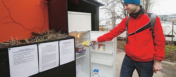 Prag’da umumi 'buzdolabı' - Sputnik Türkiye