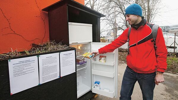 Prag’da umumi 'buzdolabı' - Sputnik Türkiye