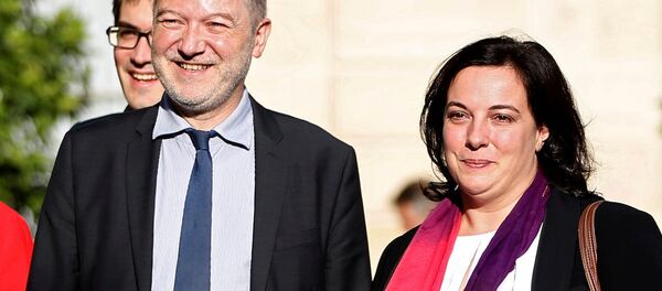 Fransa Ulusal Meclisi Başkan Yardımcısı Denis Baupin ve eşi İskan Bakanı Emanuelle Costa - Sputnik Türkiye