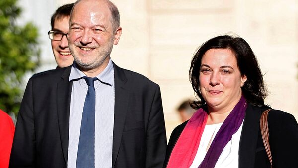 Fransa Ulusal Meclisi Başkan Yardımcısı Denis Baupin ve eşi İskan Bakanı Emanuelle Costa - Sputnik Türkiye