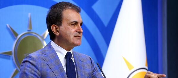 AK Parti Genel Başkan Yardımcısı ve Parti Sözcüsü Ömer Çelik, parti genel merkezinde basın toplantısı düzenledi. - Sputnik Türkiye