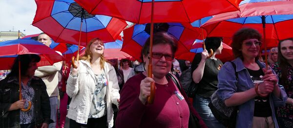 Donetsk Halk Cumhuriyeti'nde Cumhuriyet Günü kutlamaları - Sputnik Türkiye