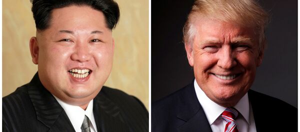 Kuzey Kore lideri Kim Jong-un- ABD başkan aday adayı Donald Trump Kuzey Kore lideri Kim Jong-un- ABD başkan aday adayı Donald Trump - Sputnik Türkiye