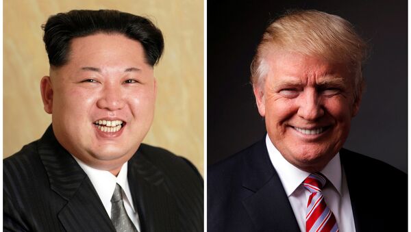 Kuzey Kore lideri Kim Jong-un-  Donald Trump - Sputnik Türkiye