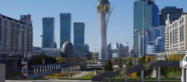 Central Downtown Astana, Kazakhstan Central Downtown Astana, Kazakhstan - Sputnik Türkiye