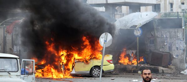 Lazkiye'de patlama - Sputnik Türkiye