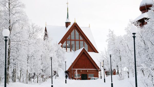 Kiruna kentindeki kilise de taşınacak binalar arasında yer alıyor. - Sputnik Türkiye