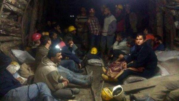 Zonguldak açlık grevindeki maden işçileri - Sputnik Türkiye