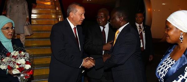 Cumhurbaşkanı Recep Tayyip Erdoğan, Afrika ziyaretinin ilk durağı olan Uganda'da - Sputnik Türkiye