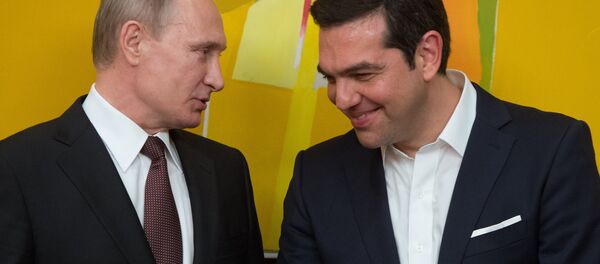 Rusya Devlet Başkanı Vladimir Putin- Yunanistan Başbakanı Aleksis Çipras Rusya Devlet Başkanı Vladimir Putin- Yunanistan Başbakanı Aleksis Çipras - Sputnik Türkiye