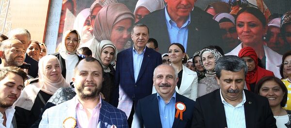 Cumhurbaşkanı Recep Tayyip Erdoğan KADEM’in yeni hizmet binasının açılışına katıldı. - Sputnik Türkiye