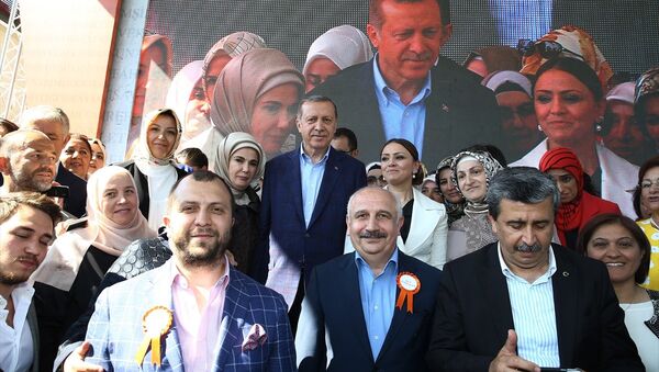 Cumhurbaşkanı Recep Tayyip Erdoğan KADEM’in yeni hizmet binasının açılışına katıldı. - Sputnik Türkiye