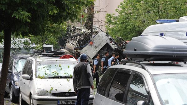Patlamanın ardından İstanbul Üniversitesi'nin Beyazıt kampüsündeki tüm sınavlar iptal edildi. - Sputnik Türkiye