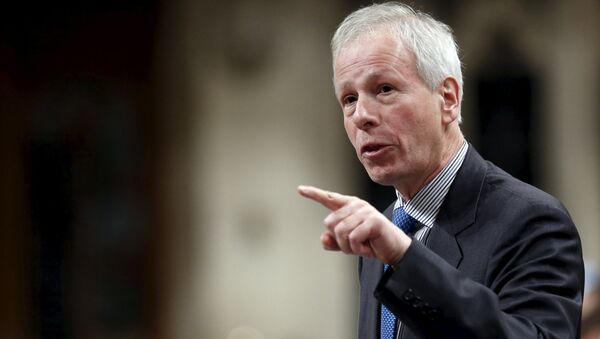 Canada's Foreign Minister Stephane Dion speaks during Question Period in the House of Commons on Parliament Hill in Ottawa, Canada - Sputnik Türkiye