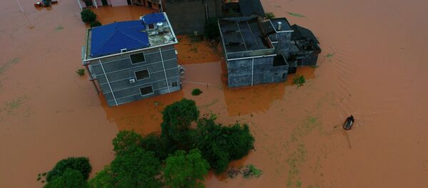 Çin'de sel - Sputnik Türkiye