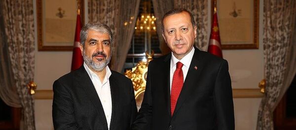 Recep Tayyip Erdoğan -  Halid Meşal - Sputnik Türkiye