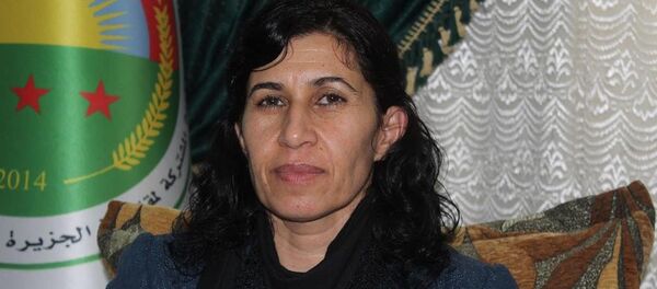 Rojava ve Kuzey Suriye Kurucu Meclisi Demokratik Federal Sistemi Eş Başkanı Hediye Yusuf - Sputnik Türkiye