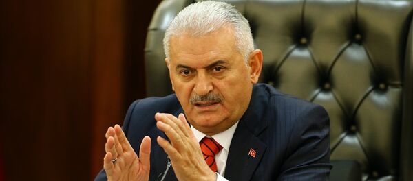 Başbakan Binali Yıldırım, Çankaya Köşkü'nde Bakanlar Kurulu toplantısının ardından gazetecilere açıklamalarda bulundu. - Sputnik Türkiye