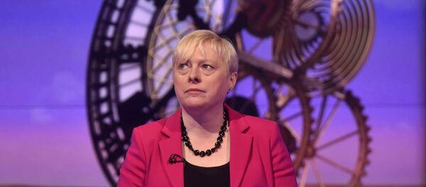 Former Labour Party Business policy chief Angela Eagle speaks on the BBC's Sunday Politics show in this photograph received via the BBC in London, Britain July10, 2016 - Sputnik Türkiye