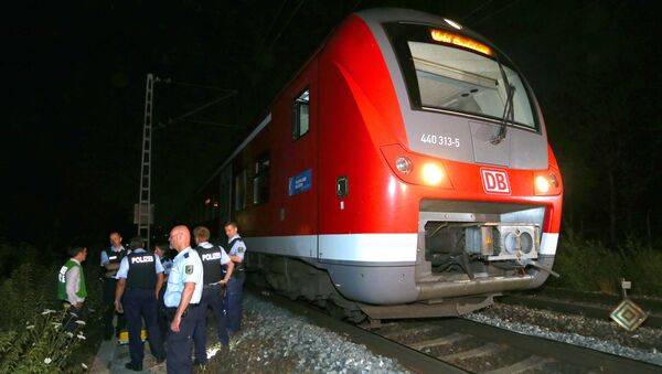 Nach der Axt-Attacke im Regionalzug bei Würzburg - Sputnik Türkiye