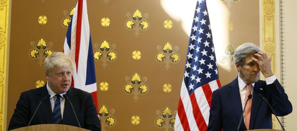 Boris Johnson - John Kerry Boris Johnson - John Kerry - Sputnik Türkiye