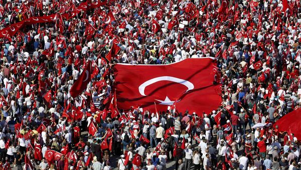 Taksim - Cumhuriyet ve Demokrasi Mitingi - Sputnik Türkiye