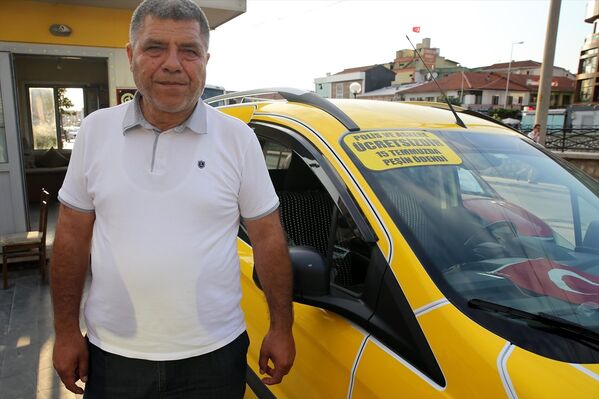 Taksicilerden polis ve askere ücretsiz ulaşım - Sputnik Türkiye