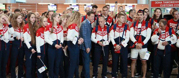 Rio'ya giden Rus sporcular - Sputnik Türkiye