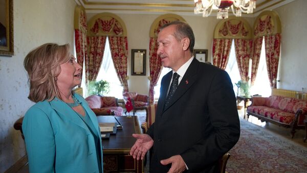 Hillary Clinton - Recep Tayyip Erdoğan - Sputnik Türkiye