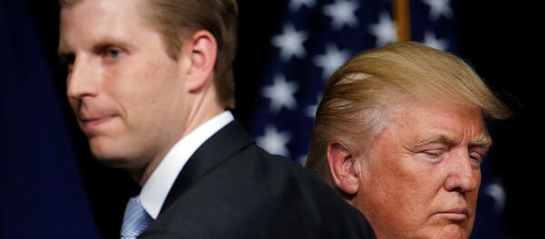 Donald Trump - Eric Trump - Sputnik Türkiye