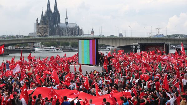 Köln'de 'Türkiye' protestoları - Sputnik Türkiye