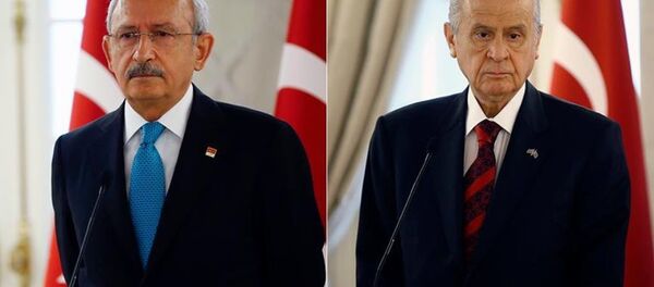 CHP Genel Başkanı Kemal Kılıçdaroğlu ile MHP Genel Başkanı Devlet Bahçeli - Sputnik Türkiye