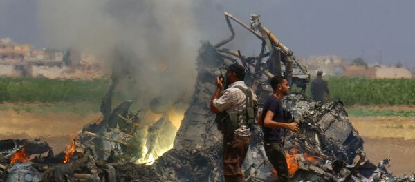 İdlib'de Rus helikopteri düşürüldü İdlib'de Rus helikopteri düşürüldü - Sputnik Türkiye