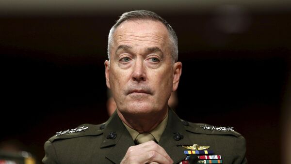 Joint Chiefs of Staff Chair USMC General Joseph Dunford Jr. testifies before the Senate Armed Services Committee hearing on Capitol Hill in Washington March 17, 2016 - Sputnik Türkiye